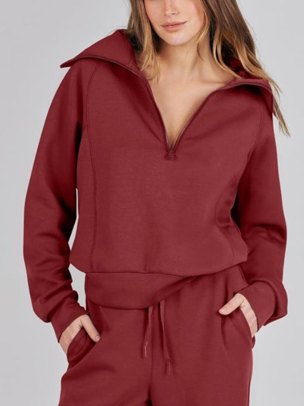 ANRABESS Women 2 Piece Set Sweatsuits Lounge Fall Outfits XXL